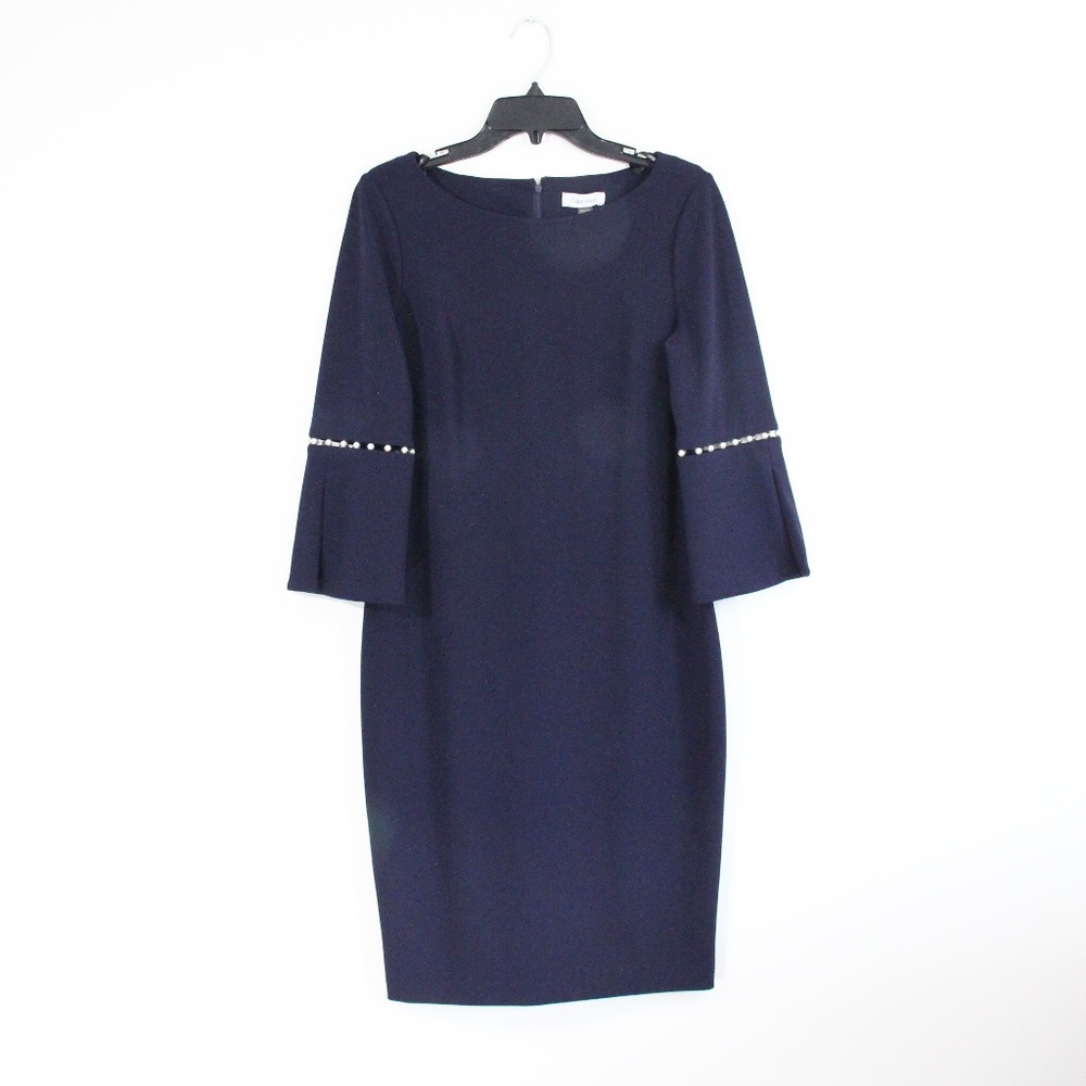 Calvin Klein Professional Dress Women sz 10 Sleeves Work CK